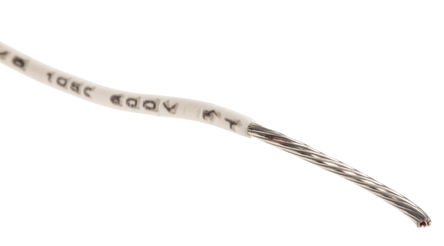 Alpha Wire - 6714 WH005 - Alpha Wire EcoWire ϵ 30m ɫ 20 AWG о ڲߵ 6714 WH005, 0.51 mm2 , 10/0.25 mm оʾ, 600 V		