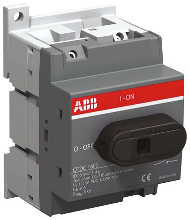 ABB - OTDC16F2 - ABB IP20 2 DIN 찲װ ۶ϸ뿪 OTDC16F2, 2 +2 , 16 A		