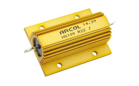 Arcol - HS100 R22 J - Arcol HS100 ϵ HS100 R22 J 100W 220m 5%  尲װ̶ֵ, Ӷ, Ƿװ		