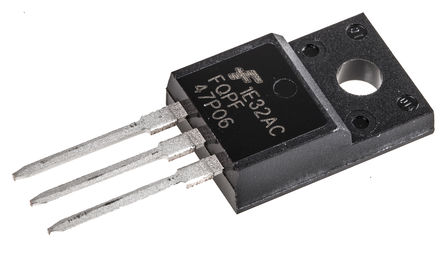 Fairchild Semiconductor - FQPF47P06 - Fairchild Semiconductor QFET ϵ P Si MOSFET FQPF47P06, 30 A, Vds=60 V, 3 TO-220Fװ		