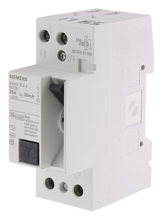 Siemens - 5SM33120 - Siemens 5SM3 ϵ 1+N AC ʣ· 5SM33120, 25A, 30mAբ		