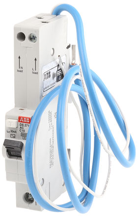 ABB - 2CSR175092R1104 - ABB DS271 ϵ 1+N C סլ RCBO, 2CSR175092R1104, 10A, 10 kA·		