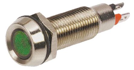 Marl - 508-532-21 - Marl 508-532-21 7 mm  ɫ LED ָʾ, ƬӶ, 8.1mmװ׳ߴ, 12 V ֱ		