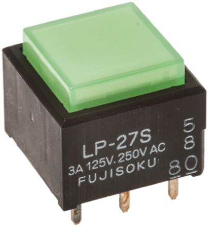 Fujisoku - LP1S-27S-559-Z - Fujisoku LP1S-27S-559-Z ɫ  -  ˫˫ ɫLED PCB ť, 3 A@ 125/250 V 3 A@ 30 V ֱ		