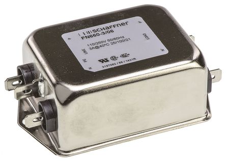 Schaffner - FN660-3-06 - Schaffner FN 660 ϵ 3A 250 V , 400Hz װ RFI ˲ FN660-3-06, ˿Ӷ		