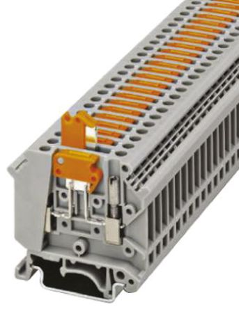 Phoenix Contact - 3004032 - Phoenix Contact UK 系列 灰色 标准 DIN 导轨端子 3004032, 16A, 500 V		