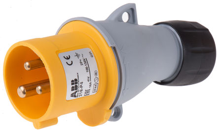 ABB - 2CMA193500R1000 - 216-P4 - ABB Easy & Safe ϵ ɫ 2P+E ҵԴ °װ ͷ 2CMA193500R1000 - 216-P4, 16A, 100  130 V, IP44		