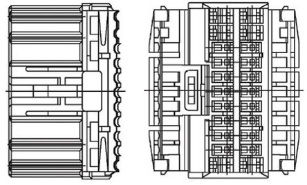 TE Connectivity - 368136-6 - TE Connectivity Multilock 040/070 ϵ 0.4 mm, 0.7 mm ھ 2  26 · ĸ °װ PCB  368136-6		