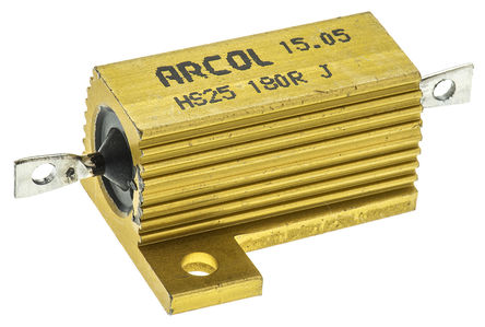 Arcol - HS25 180R J - Arcol HS25 ϵ HS25 180R J 25W 180 5%  尲װ̶ֵ, Ӷ, Ƿװ		
