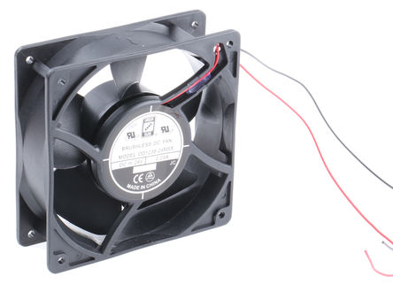 RS Pro - OD1238-24MSS - RS Pro OD1238 ϵ 4.8W 24 V ֱ  OD1238-24MSS, 163.2m3/h, 2540rpm, 120 x 120 x 38.5mm		