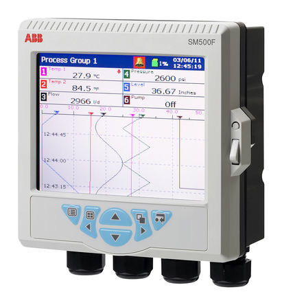 ABB - SM50DFC/B000010E/S - ABB SM50DFC/B000010E/STD 6输入 视频图形 图形记录器, 测量电流、电阻、温度、电压		