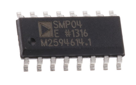 Analog Devices - SMP04ESZ - SMP04ESZ 4ͨ 11s ֵ·, ˫Դ, 16 SOICװ		