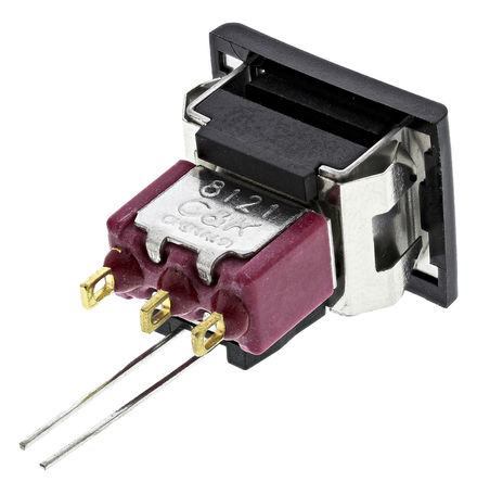 C & K - 8121J85ZGE226 - C & K 8121J85ZGE226 ɫ On-(On) ˫ ɫLED 尲װ ť, 1 A @ 28 V ֱ		