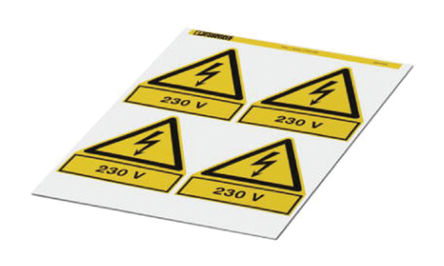 Phoenix Contact - 0830439 - Phoenix Contact 0830439 4װ Ԥӡǩ, 100mm, 100mm		