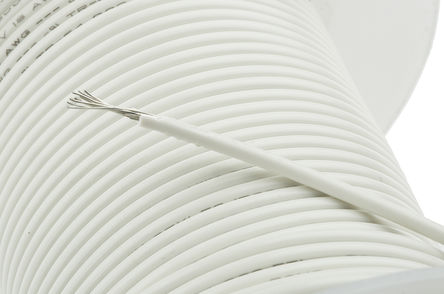 Alpha Wire - 3055 WH005 - Alpha Wire 30m ɫ 18 AWG UL1007 о ڲߵ 3055 WH005, 0.81 mm2 , 16/0.25 mm оʾ, 300 V		