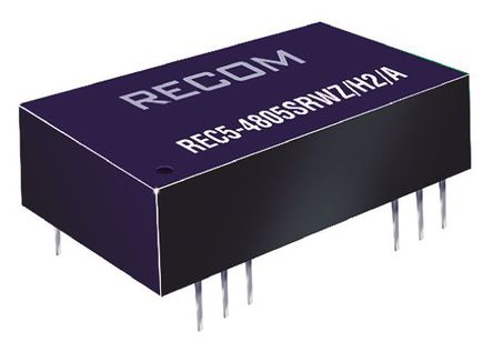 Recom - REC5-4812SRWZ/H2/A - Recom REC5 ϵ 5W ʽֱ-ֱת REC5-4812SRWZ/H2/A, 18  72 V ֱ, 12V dc, 420mA, 2kV dcѹ		