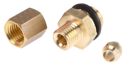 Legris - 0101 04 10 - Legris 4mm x 1/8 in BSPP  ֱ ͷ ͭ׽ͷ 0101 04 10		