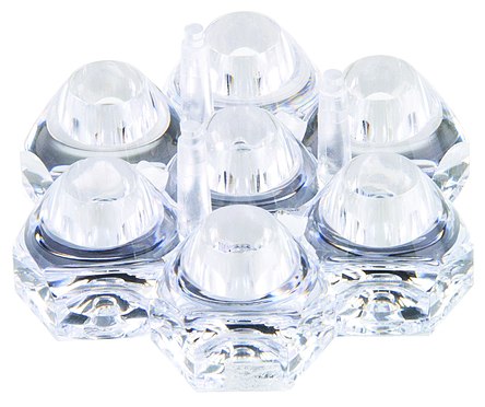 Polymer Optics - 122 - Polymer Optics 122 7-LED 12  ׼ֱ LED ͸, ͸, 39.15mmֱ		