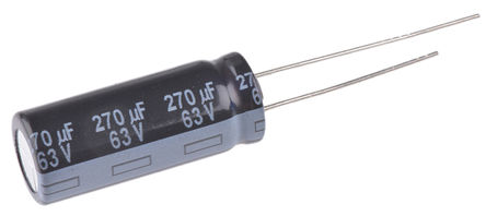 Panasonic - EEUFR1J271L - Panasonic FR ϵ 63 V ֱ 270F ͨ  EEUFR1J271L, 20%ݲ, 33m(ֵ), +105C		