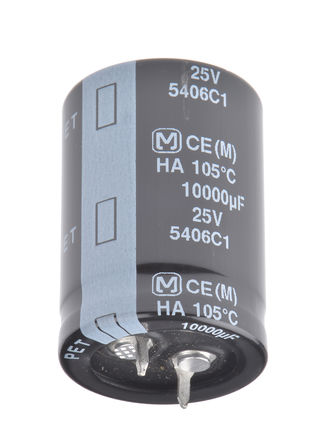 Panasonic - ECEC1EA103CJ - Panasonic HATS  ϵ 25 V 10000F ͨ  ECEC1EA103CJ, 20%ݲ, +105C		