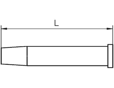 Weller - T0054471799 - Weller XT ϵ XT DS, 4.6 mm ֱԲ׶ ͷ, ʹWP120 ӱ		