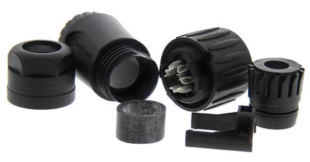 Amphenol - C016 30D006 110 12 - Amphenol Eco-Acoplamiento 系列 6 + PE路 电缆安装 直向 连接器 插座 C016 30D006 110 12		