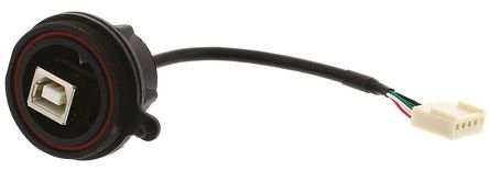 Bulgin - PX0843/B - Bulgin 132mm USB  PX0843/B, USB 2.0		