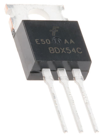 Fairchild Semiconductor - BDX54CTU - Fairchild Semiconductor BDX54CTU PNP ֶپܶ, -8 A, Vce=-100 V, HFE=750, 3 TO-220װ		