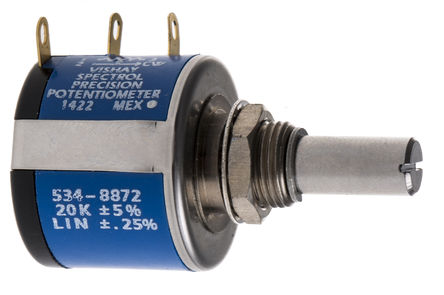 Vishay - 534B1203JC8872 - Vishay 534 ϵ 10 ת 20k 5% Ƶλ 534B1203JC8872, 2W, 6 mm ֱ, 20ppm/C, 尲װ		