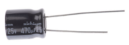 Nichicon - UVR1E471MPD - Nichicon VR ϵ 25 V ֱ 470F ͨ  UVR1E471MPD, 20%ݲ, +85C		