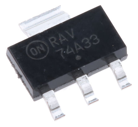 ON Semiconductor - NCV4274AST33T3G - ON Semiconductor NCV4 ϵ NCV4274AST33T3G ѹ, 4.5  40 V, 3.3 V, 2%ȷ, 400mA, 3+Tab SOT-223		