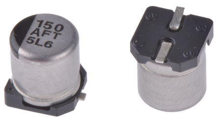 Panasonic - EEEFT1A151AR - Panasonic FT SMD ϵ 10 V ֱ 150F SMD  EEEFT1A151AR, 20%ݲ, 360m(ֵ), +105C, Cװ		