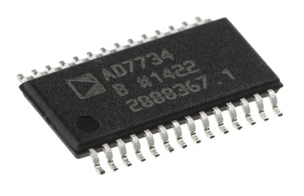 Analog Devices - AD7734BRUZ - Analog Devices AD7734BRUZ 24 λ ADC, SPIӿ, 28 TSSOPװ		