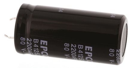 EPCOS - B41252A0228M000 - EPCOS B41252 ϵ 80 V ֱ 2200F  B41252A0228M000, 20%ݲ, +105C		