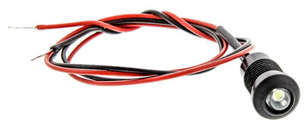 Oxley - OXL/CLH/80/P/12AC/FL30/White - Oxley IP67 12 V  ɫ 尲װ LED ָʾ, 8mmװ, ߽Ӷ		