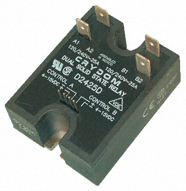 Crydom - TD2420Q - Crydom 20 A װ ̵̬ TD2420Q, ˫ɿع迪Ԫ, 㽻л, 280 V		