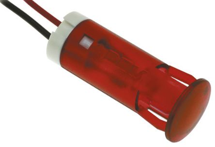 Apem - QS103KKR24 - Apem QS103KKR24 12 mm  ɫ  LED ָʾ, ߽Ӷ, 10mmװ׳ߴ, 24 V ֱ		