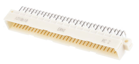 ERNI - 384617 - ERNI ERNIPRESS ϵ 3  64 · 2.54mm ھ ֱ DIN 41612 ͷ 384617, C C2ȼ, Ӷ˽, 2A		