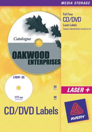 Avery - L7676-25 - Avery L7676-25 ɫ CD  DVD ǩ, 渽, : 25		