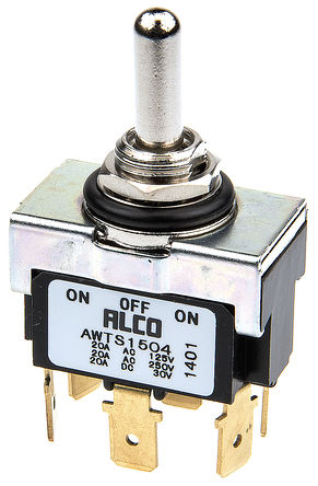 TE Connectivity - AWTS1504 - TE Connectivity IP67 ˫˫ л AWTS1504, (On)-Off-(On), 20 A @ 250 V 		