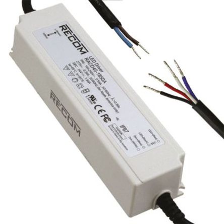 Recom - RACD45-1850A - Recom LED  RACD45-1850A, 90  305 V , 15  24V, 0.185  1.85A, 45W		