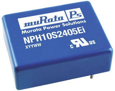 Murata Power Solutions - NPH10S2405IC - Murata Power Solutions NPH10S ϵ 10W ʽֱ-ֱת NPH10S2405IC, 18  36 V ֱ, 5.1V dc, 1.96A, 1.5kV dcѹ		