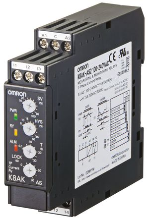 Omron - K8AK-AS2 100-240VAC - Omron 1  ؼ̵ K8AK-AS2 100-240VAC, ˫ , 100  240 V 		