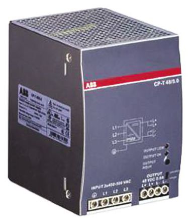 ABB - 1SVR427054R2000 - ABB CP-T ϵ 240W ģʽ DIN 尲װԴ 1SVR427054R2000, 91%Ч, 500V ac, 5A, 48V dc 48V dc/		