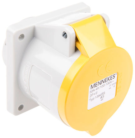 Mennekes - 1394 - Mennekes ɫ 3P ҵԴ 尲װ  1394, 32A, 110 V, IP44		