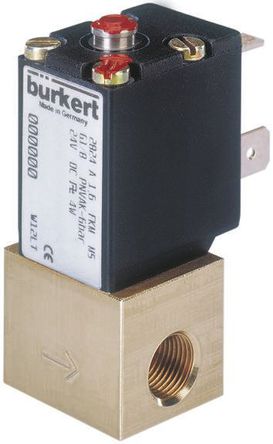 Burkert - 175687 - Burkert 2824 ϵ 2˿ ͭ ŷ 175687, 6 bar, 1/8in˿, NC, 24 V ֱ		