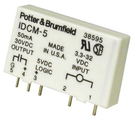 TE Connectivity - IDCM-5 - TE Connectivity IDCM ϵ PLC /ģ IDCM-5, 1 x I/O, 43.2 x 10.2 x 25.4 mm		
