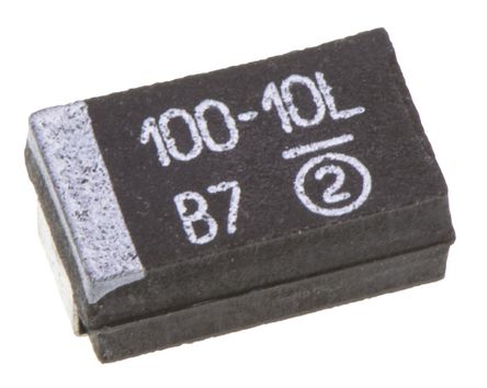 Vishay - 593D107X9010D2TE3 - Vishay 593D ϵ 100F 10% SMD  593D107X9010D2TE3, 10 V ֱ, 7343-31 װ, 100m ESR, +125C		