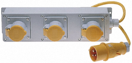 Mennekes - 96489 - Mennekes IP44 ɫ 2+E  3  16A  ҵԴ 96489, 230V, 401 x 97 x 63mm		