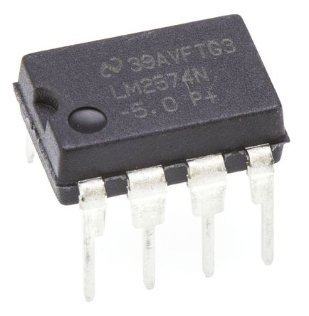 Texas Instruments - LM2574N-5.0/NOPB - Texas Instruments LM2574N-5.0/NOPB ѹ  ѹ, 40 V, 500mA, 5 V, 58 kHz߿Ƶ, 8 MDIPװ		